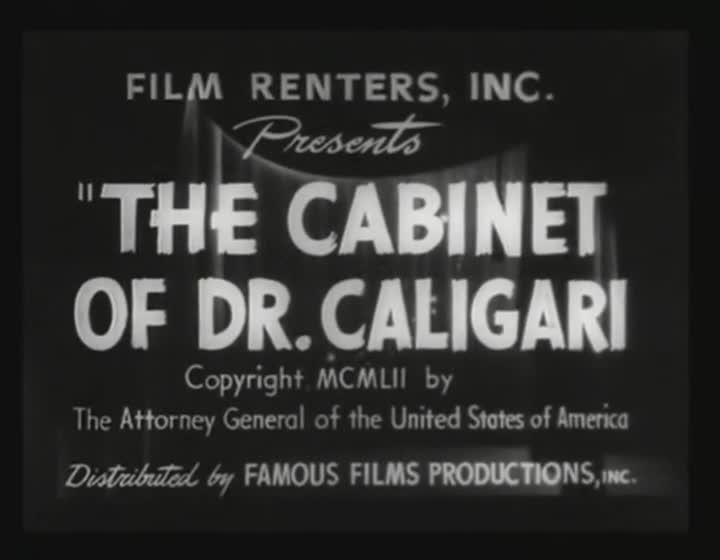 Extrait vidéo du film  Le Cabinet du docteur Caligari