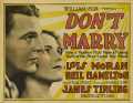 voir la fiche complète du film : Don t Marry