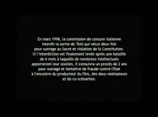 Un extrait du film  Toto qui vécut deux fois