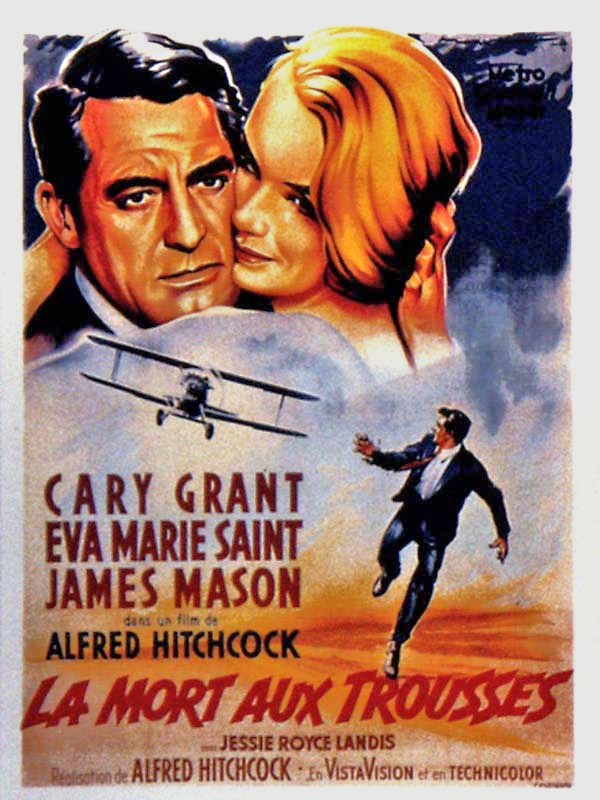 Affiche Hitchcock La Mort Aux Trousses (69x102 Cm) – Neuf