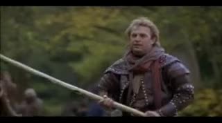 Un extrait du film  Robin des Bois, prince des voleurs