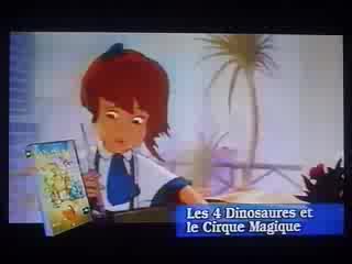 Un extrait du film  Les Quatre Dinosaures et le Cirque magique