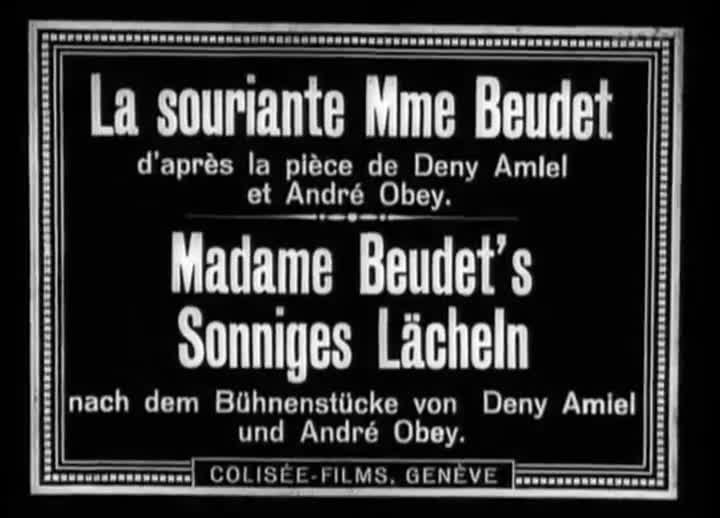 Extrait vidéo du film  La Souriante Madame Beudet