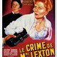 photo du film Le Crime De Madame Lexton