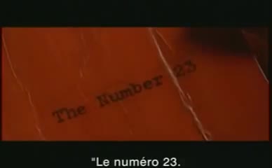 Extrait vidéo du film  Le Nombre 23