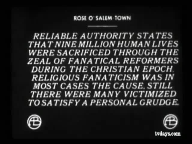 Extrait vidéo du film  Rose O Salem Town