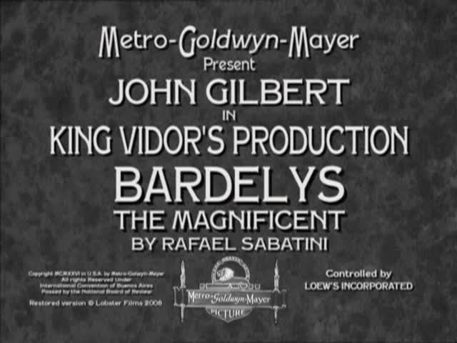 Extrait vidéo du film  Bardelys le magnifique