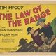 photo du film The Law of the Range