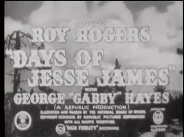 Un extrait du film  A la poursuite de Jesse James