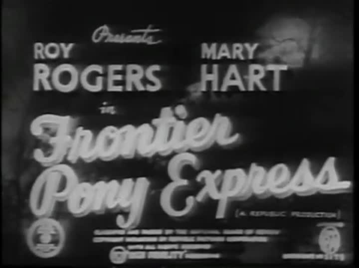 Extrait vidéo du film  Frontier Pony Express