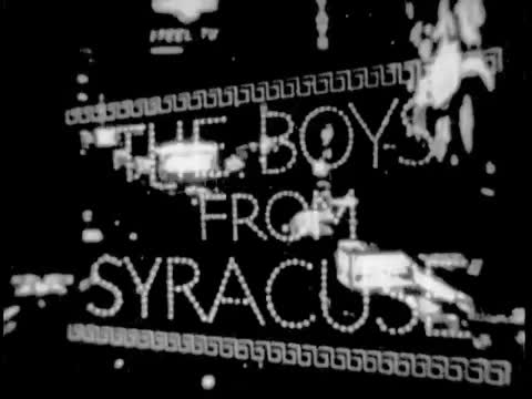 Extrait vidéo du film  The Boys from Syracuse