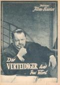 Der Verteidiger hat das Wort