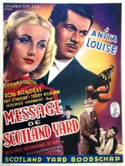 Message De Scotland Yard