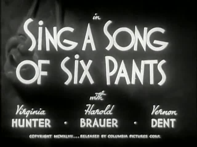 Extrait vidéo du film  Sing a Song of Six Pants