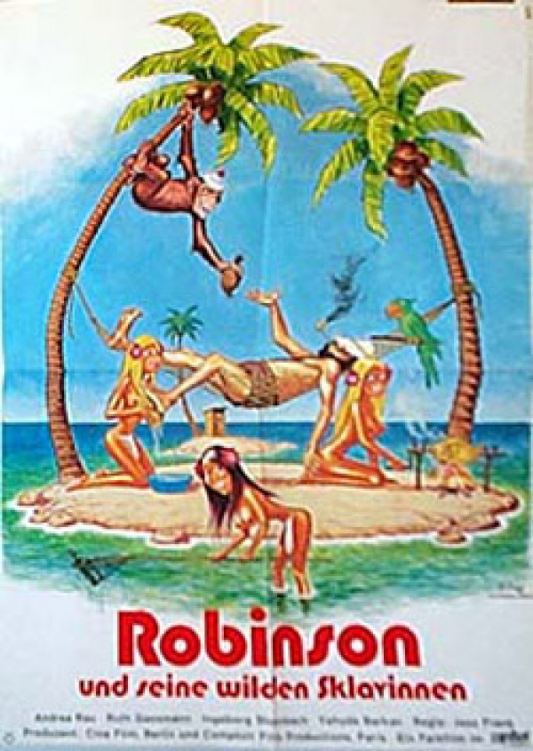 Trois filles nues dans l île de Robinson