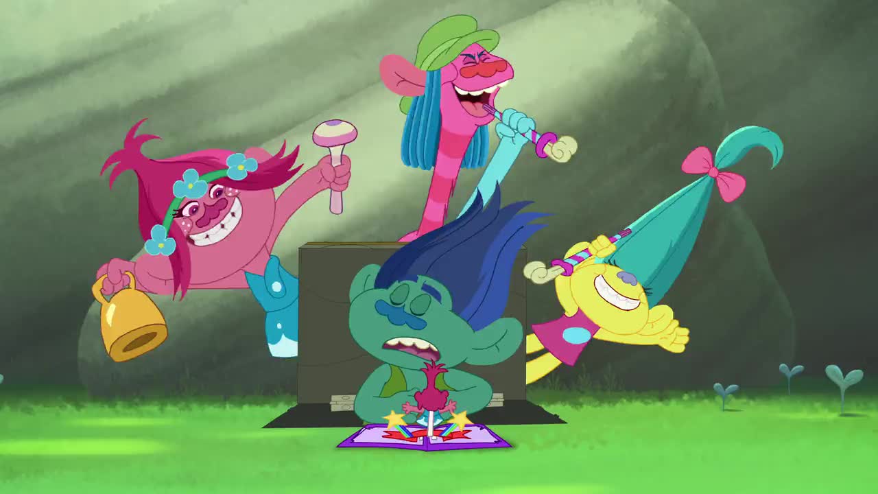Un extrait de la série  Trolls : en avant la musique !