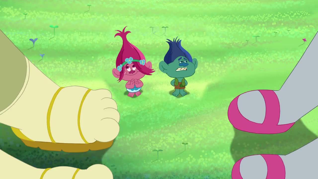 Un extrait de la série  Trolls : en avant la musique !